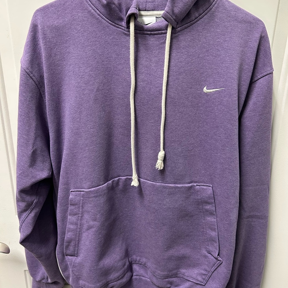 Nike Purple Hoodie with Drawstrings and Kangaroo Pocket
